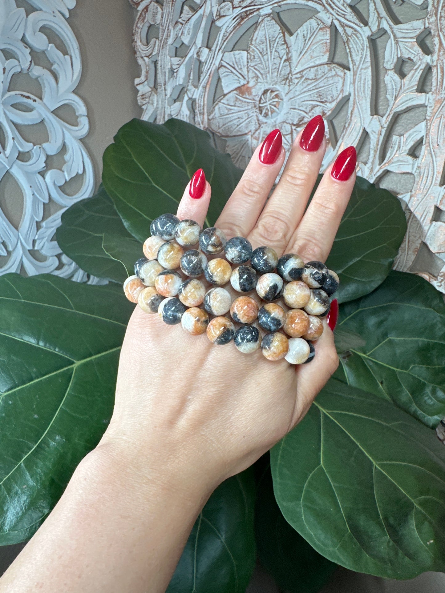 Sphalerite Beaded Bracelet (12mm)