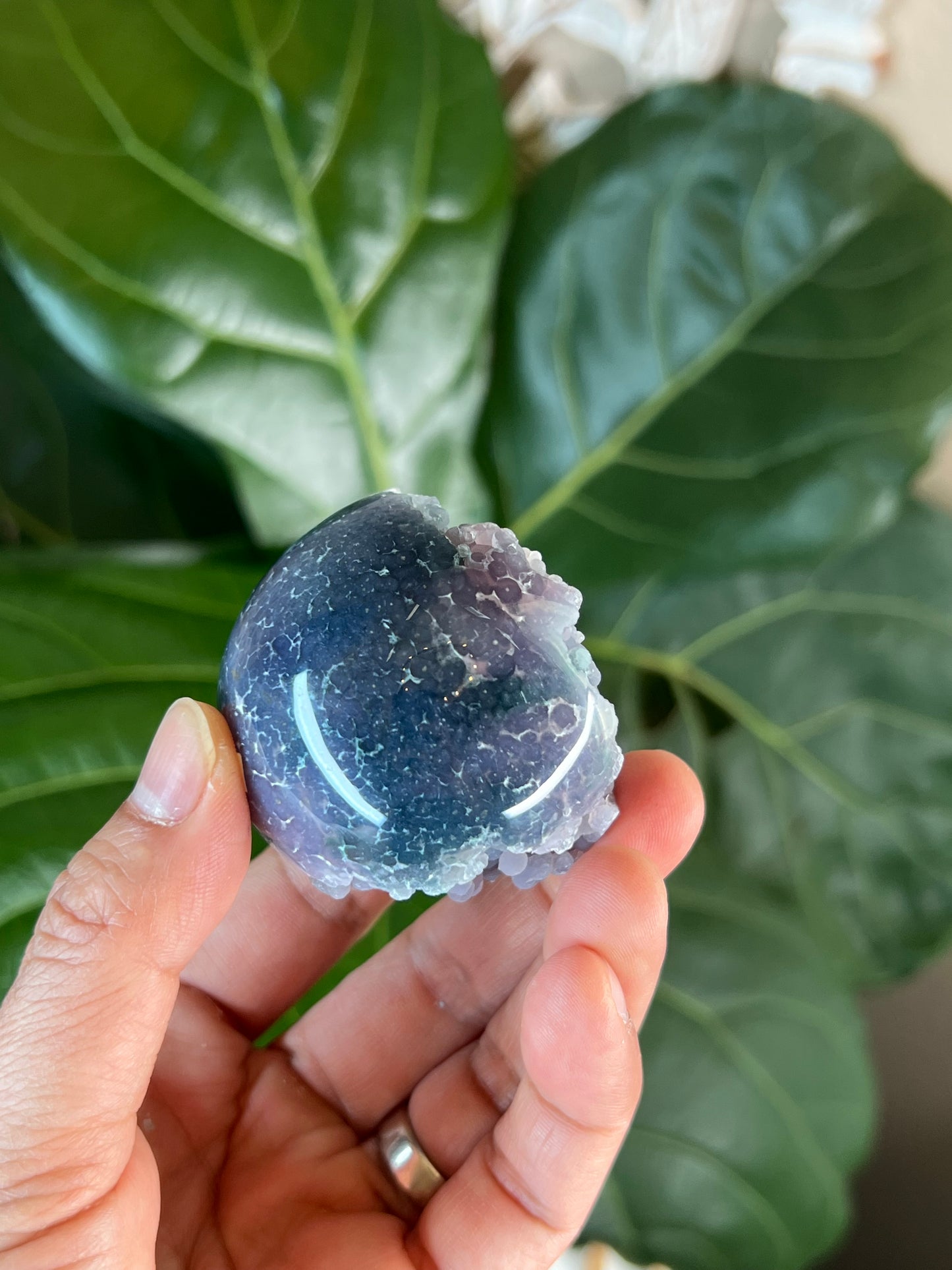 Grape Agate Sphere