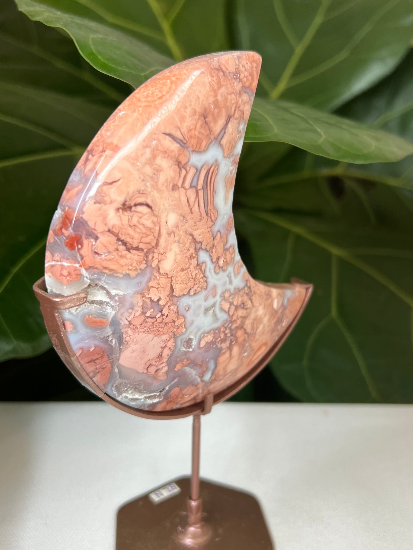 Cotton Candy Agate Moon