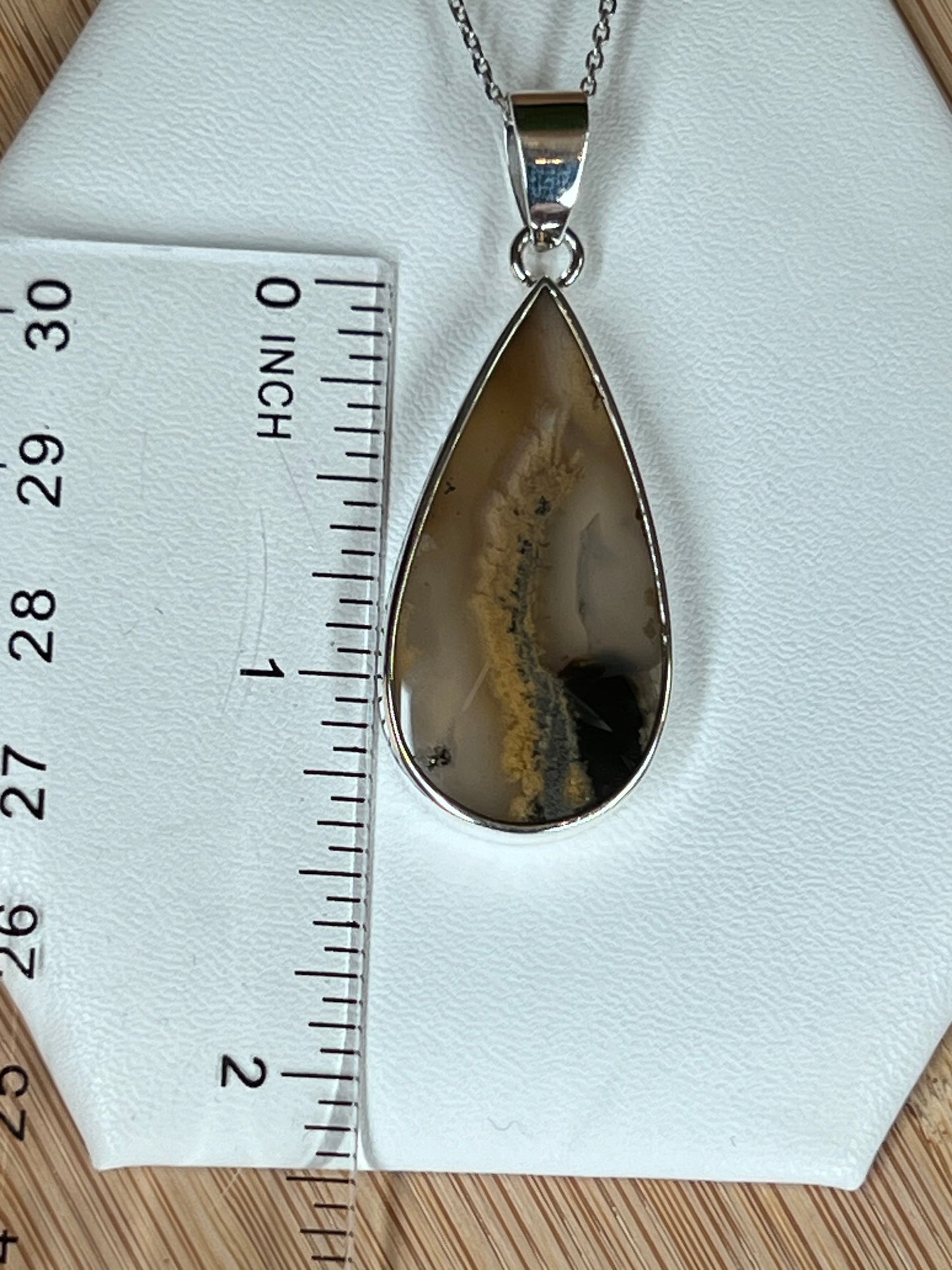 Dendritic Tiger Agate Pendant