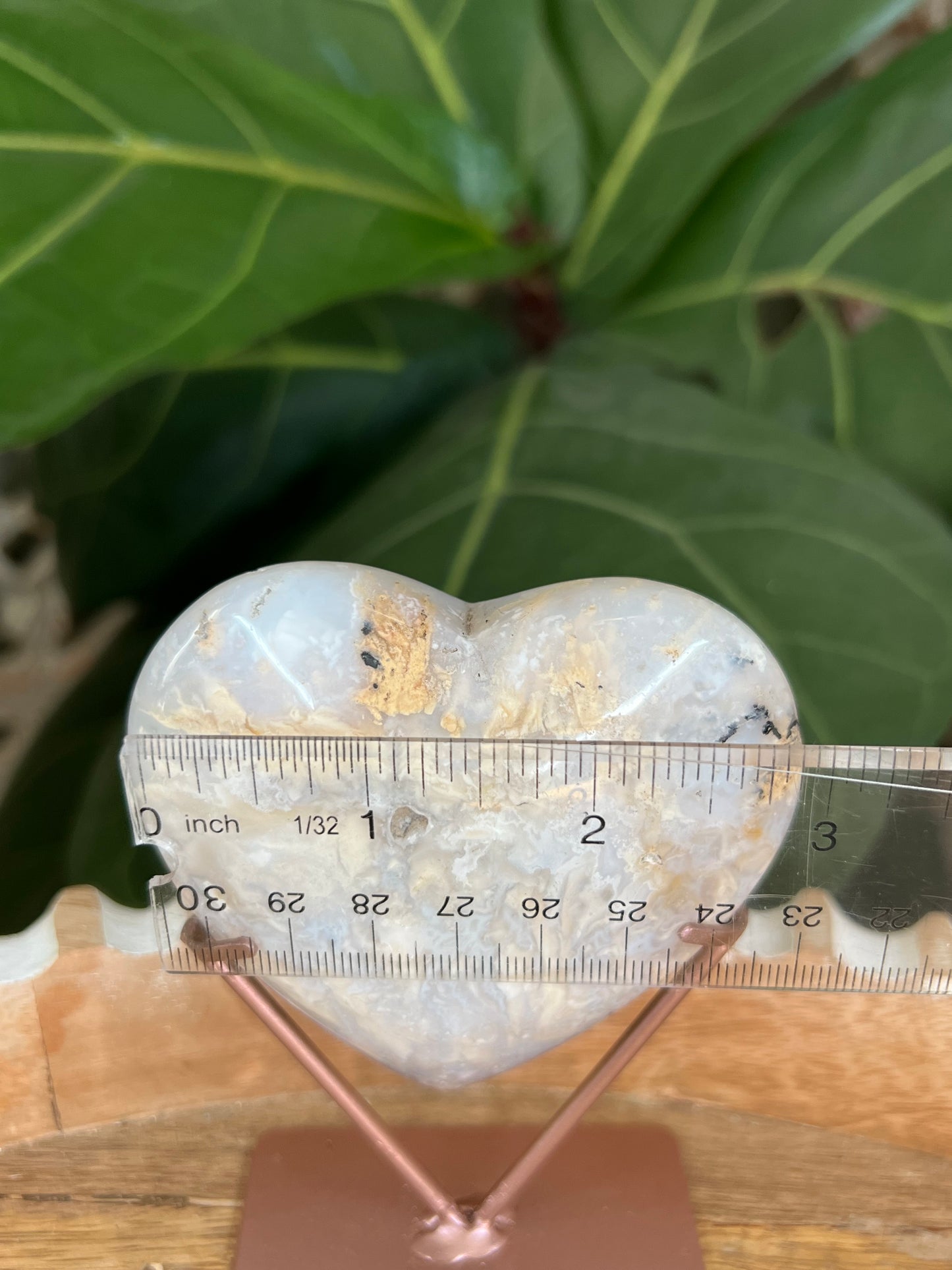 Tiger Dendritic Agate Heart