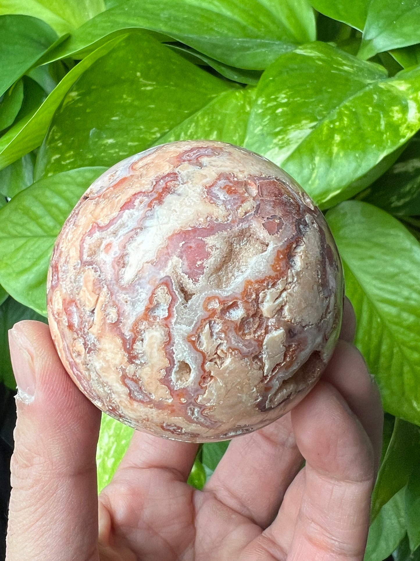 Crazy Lace Agate Sphere