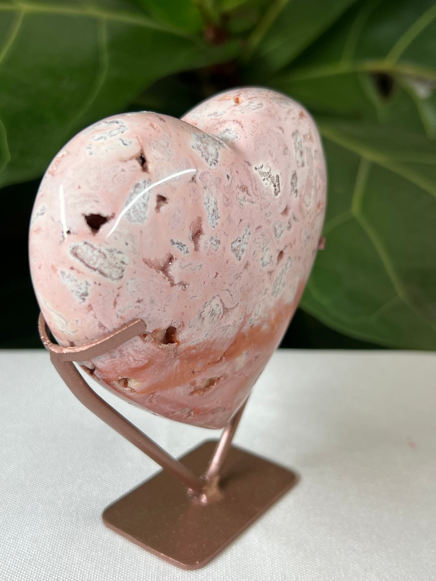 Pink Carnelian Heart