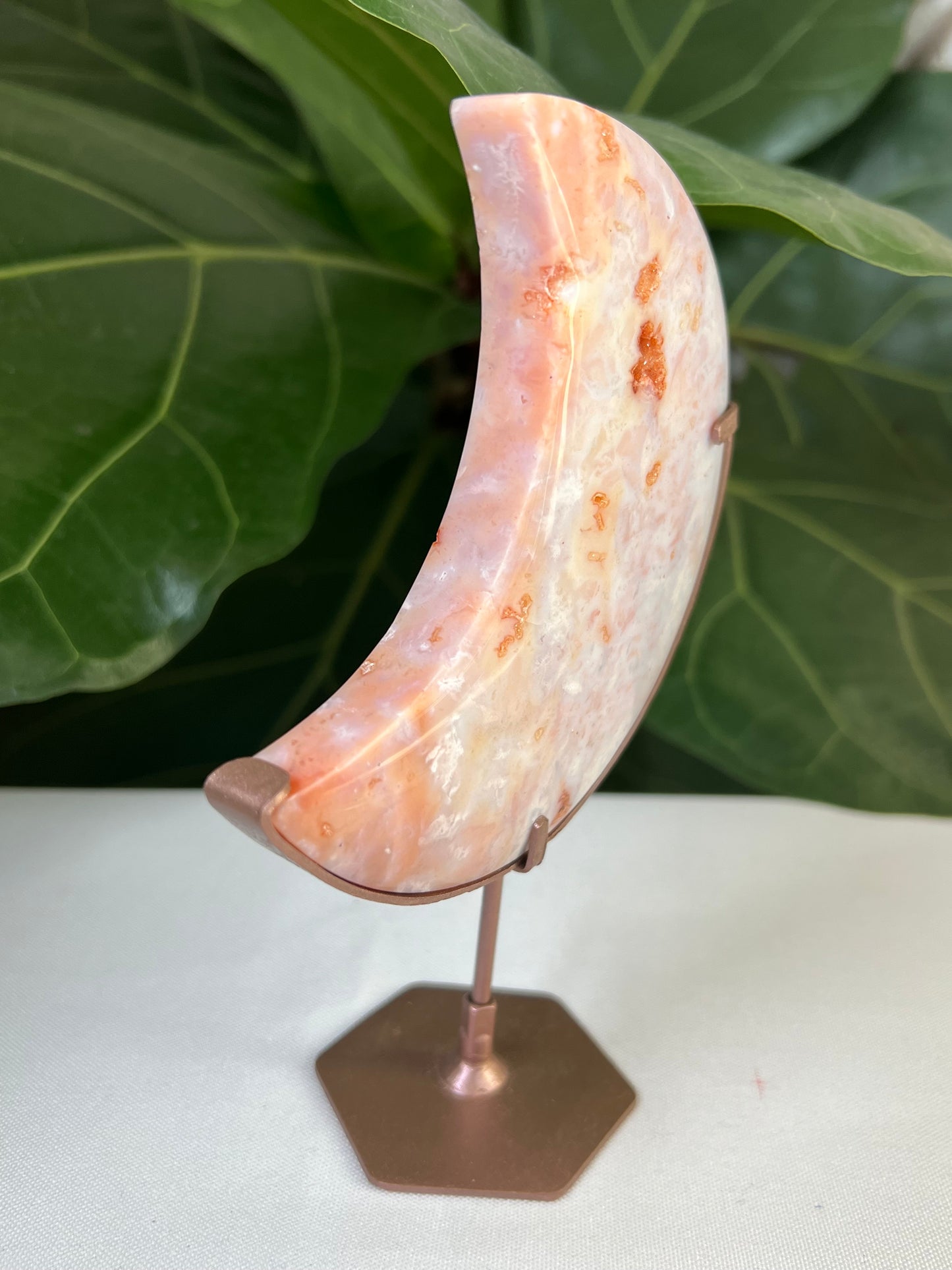 Pink Carnelian Moon