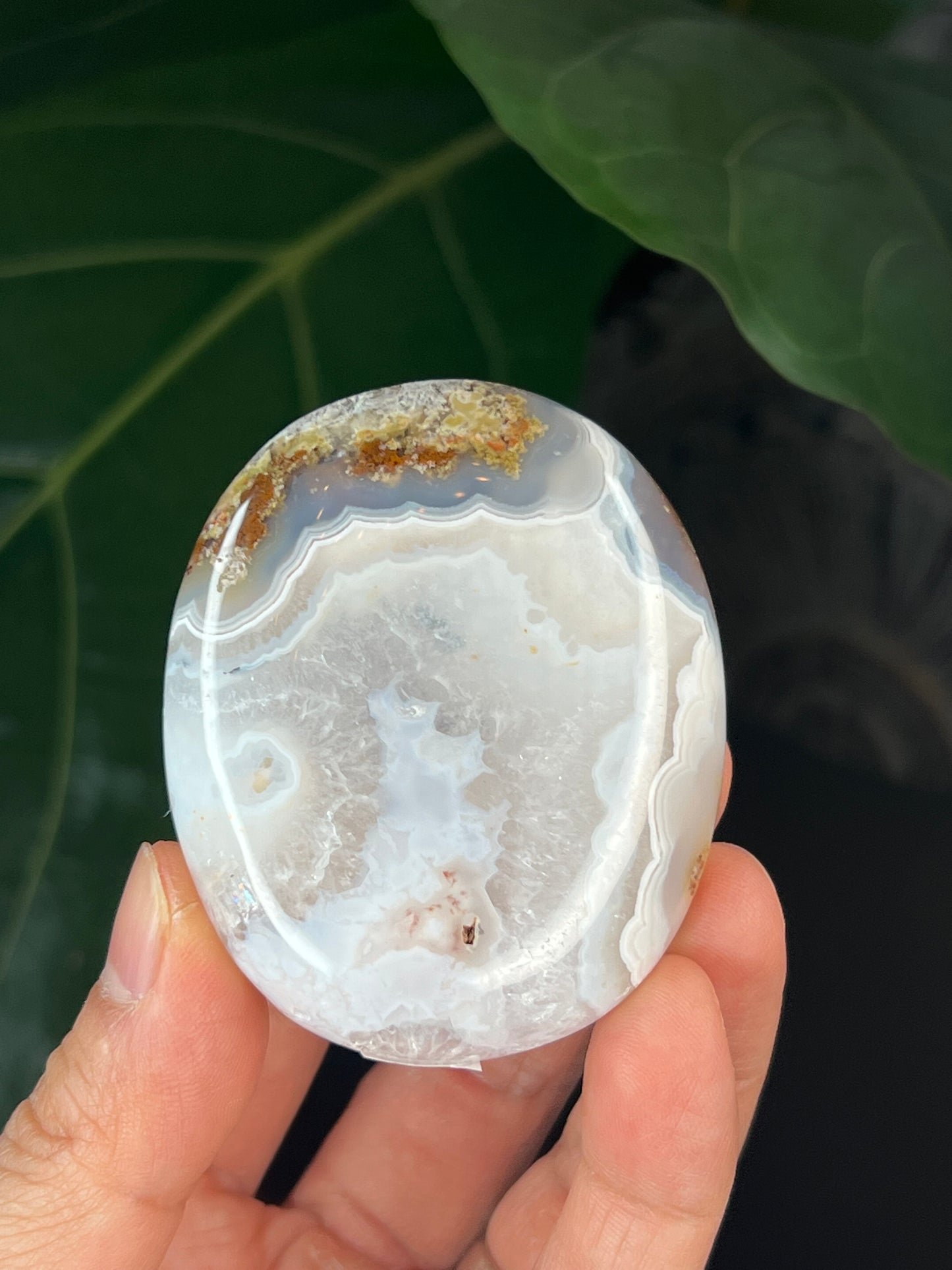 Scenic Moss Agate Palmstone