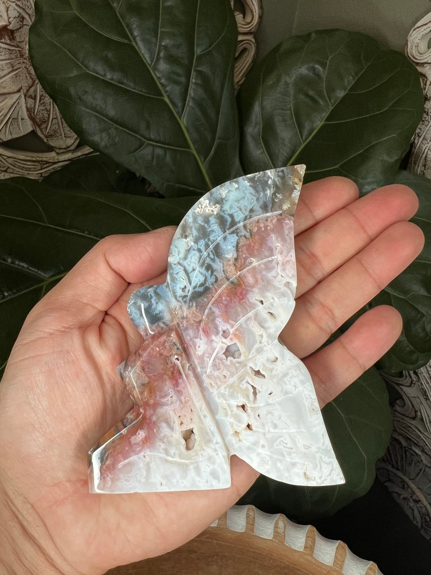 Rainbow Plume Agate Fairy