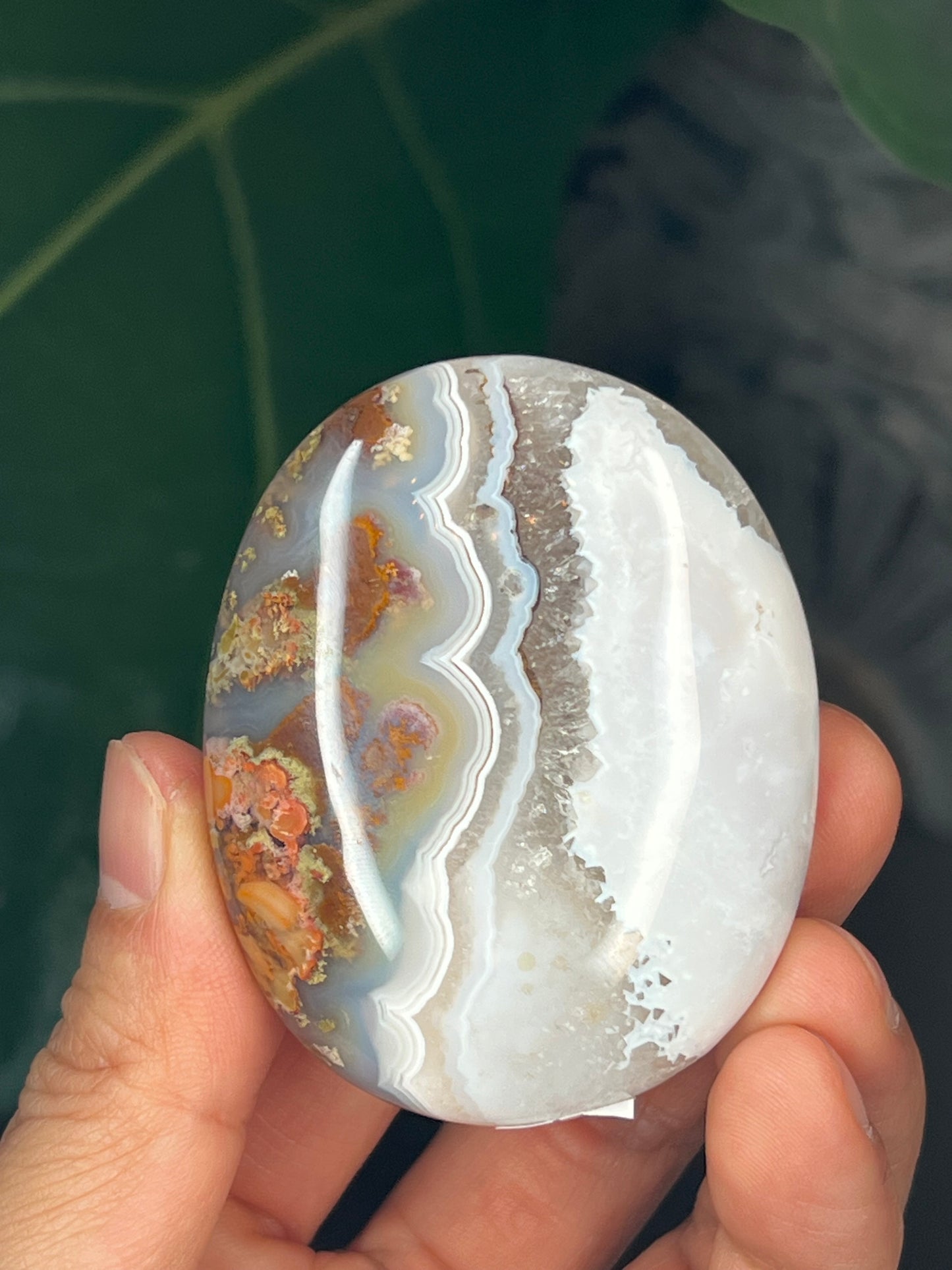 Scenic Moss Agate Palmstone