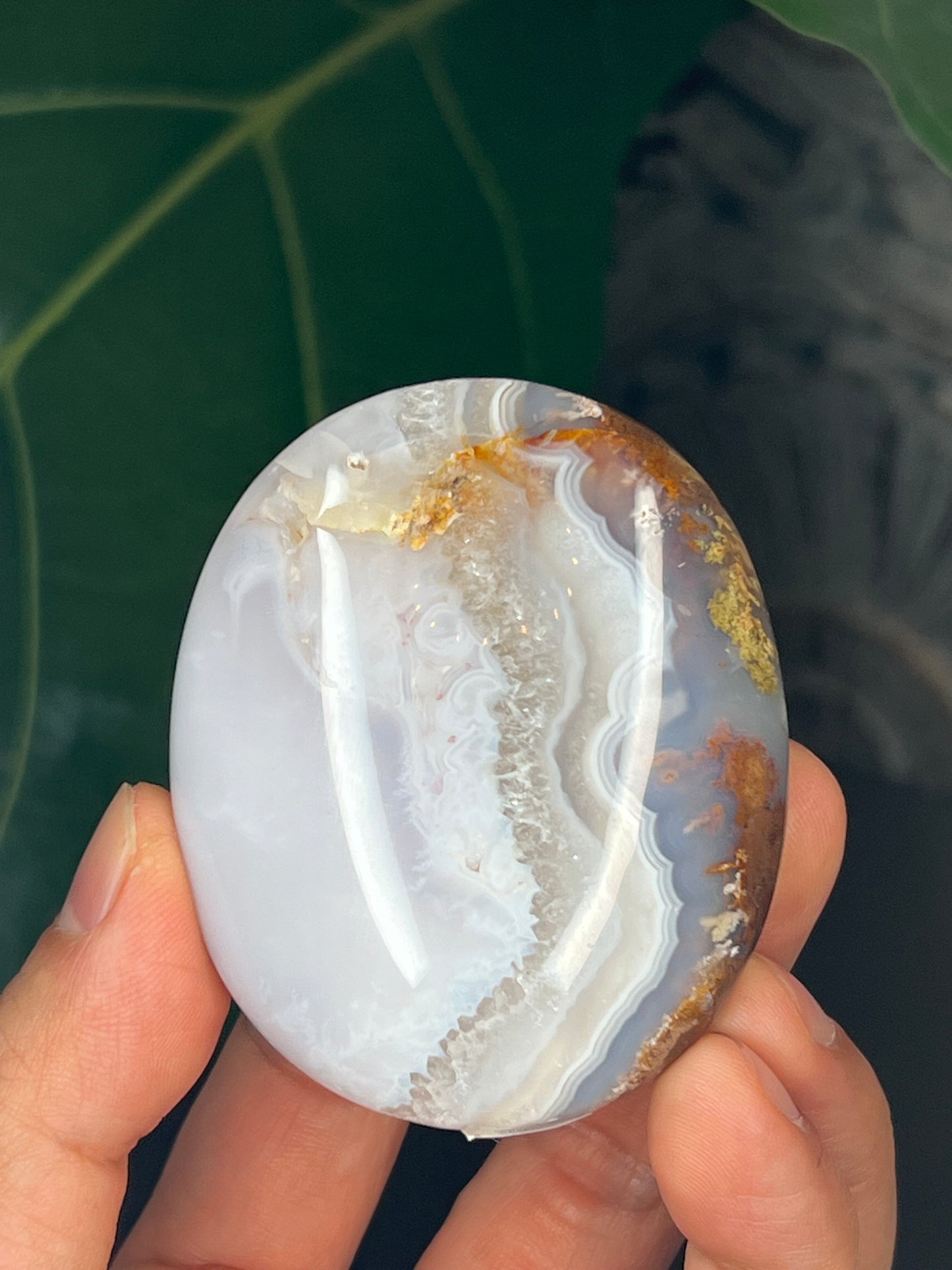 Scenic Moss Agate Palmstone