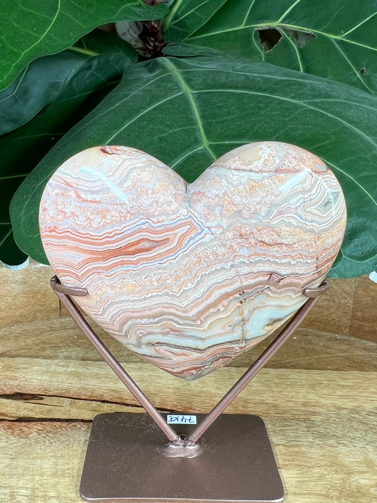 Crazy Lace Agate Heart