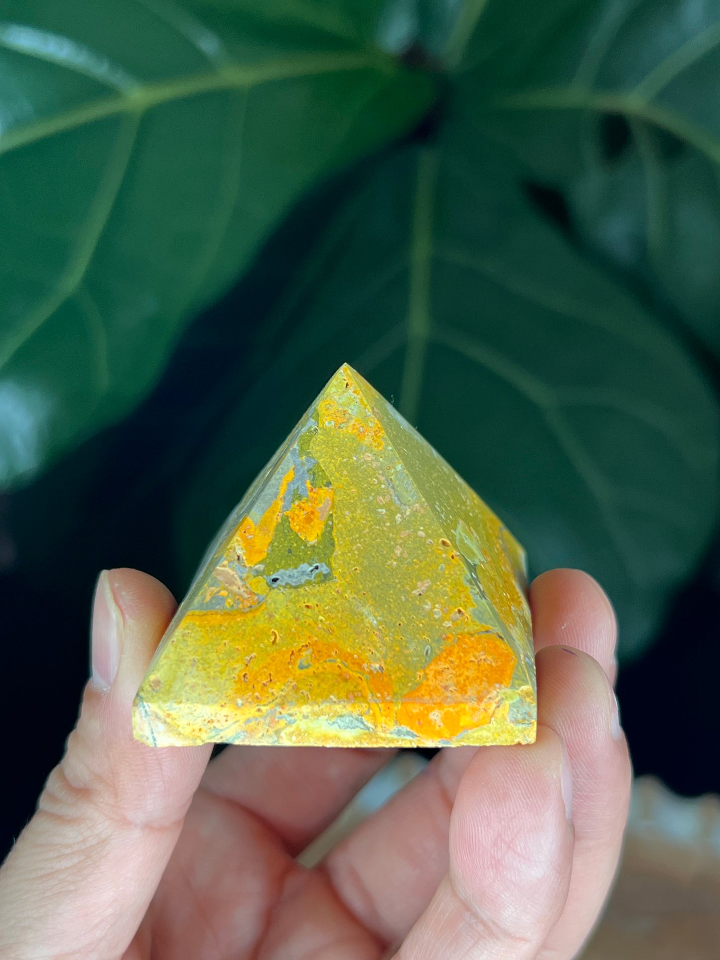 Bumblebee Jasper Pyramid