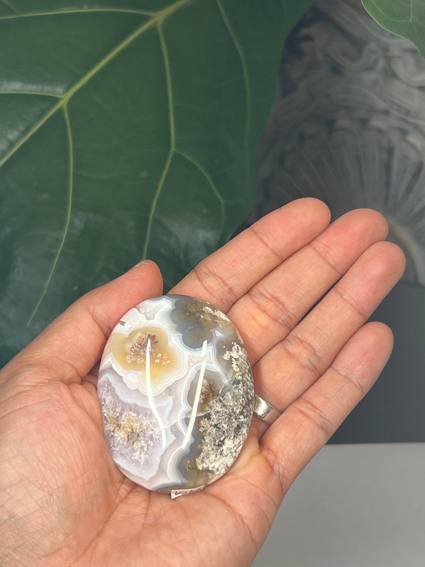 Scenic Moss Agate Palmstone