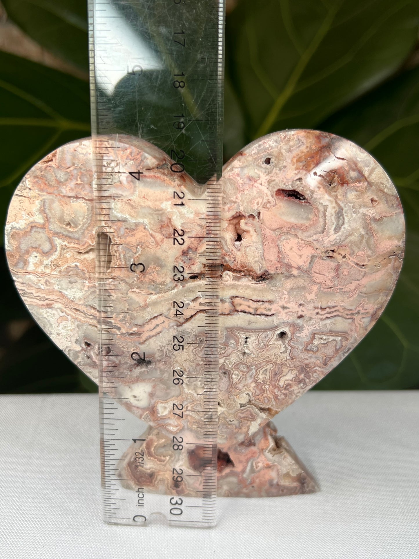 Crazy Lace Agate Heart