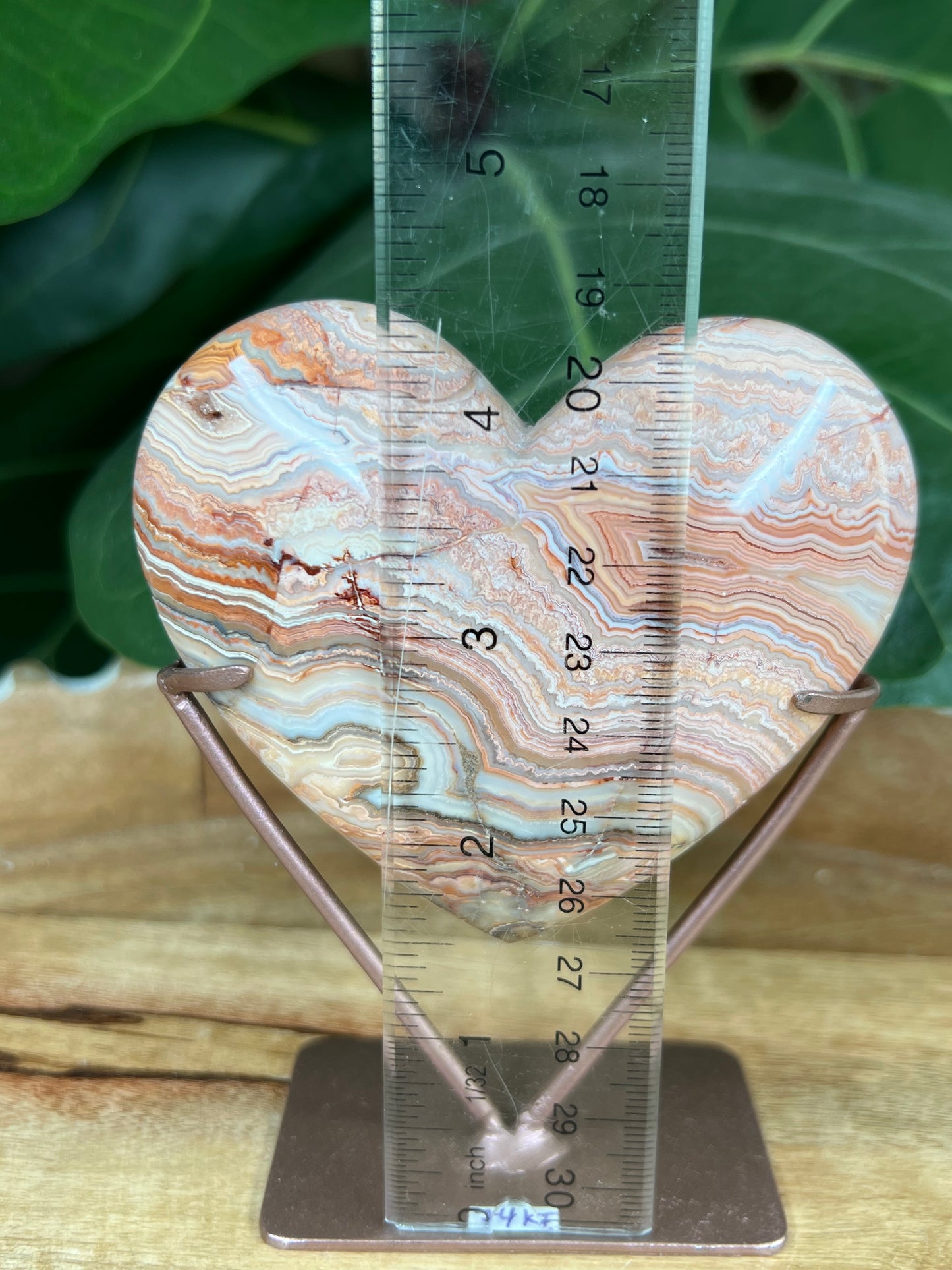 Crazy Lace Agate Heart