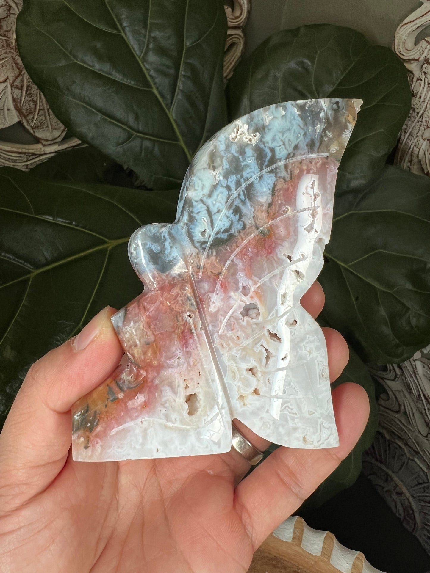 Rainbow Plume Agate Fairy