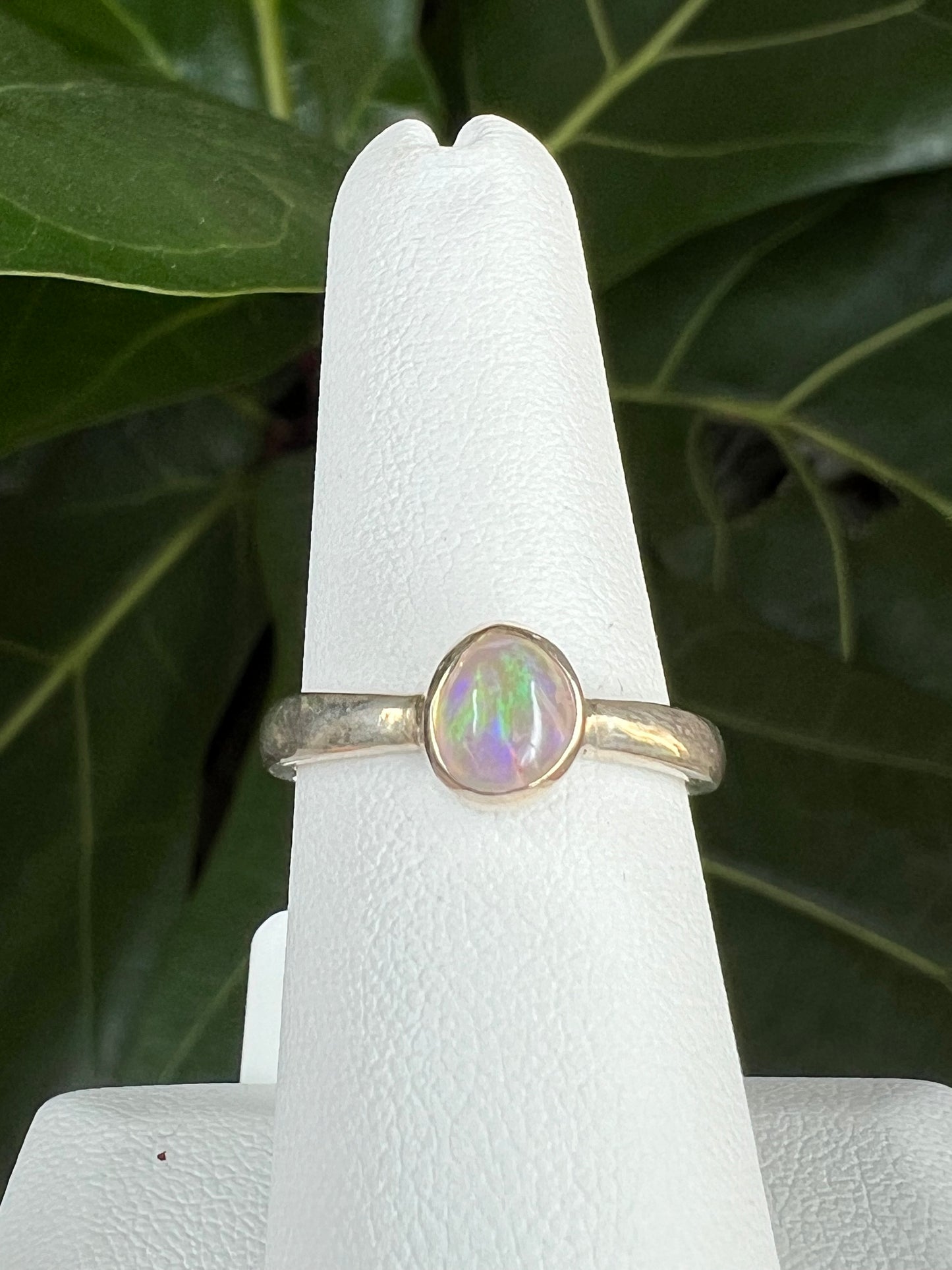 Mexican Fire Opal Ring Size 6.5