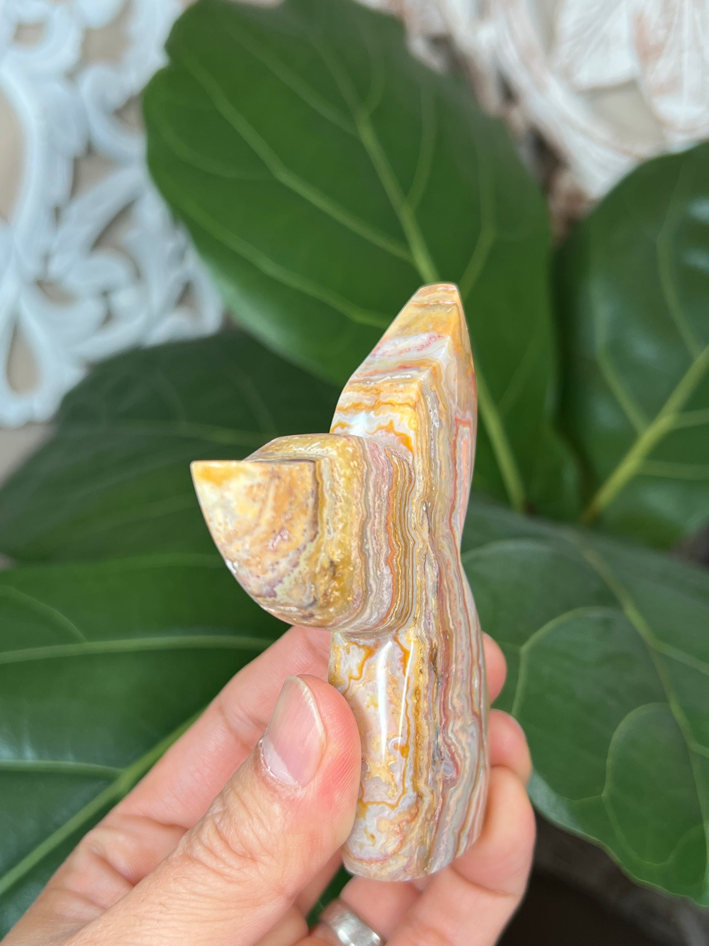 Crazy Lace Agate Mermaid tail