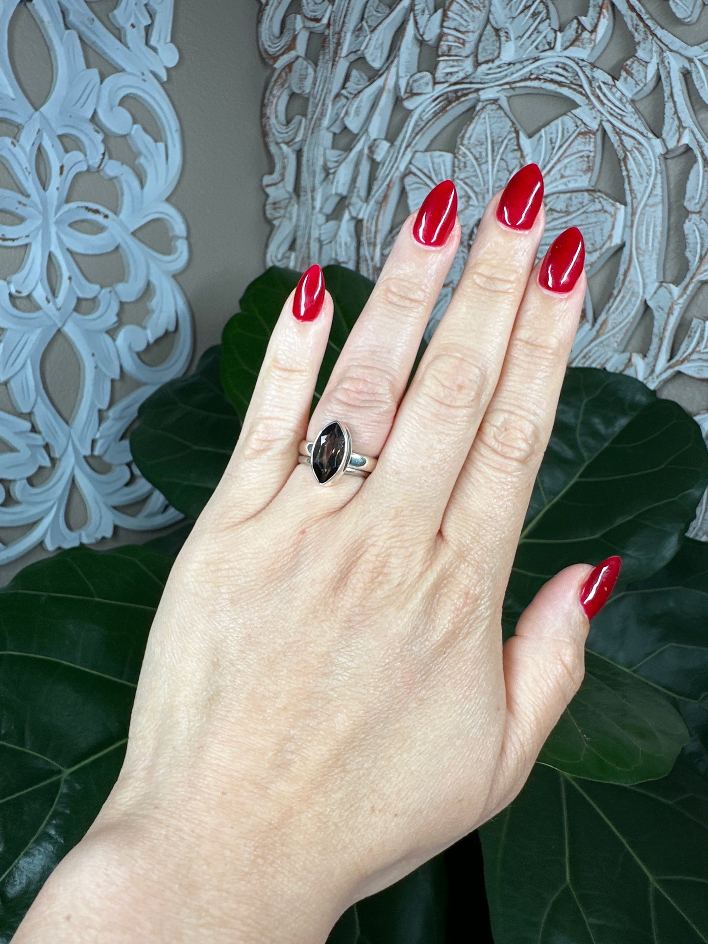 Smoky Quartz Designer Ring