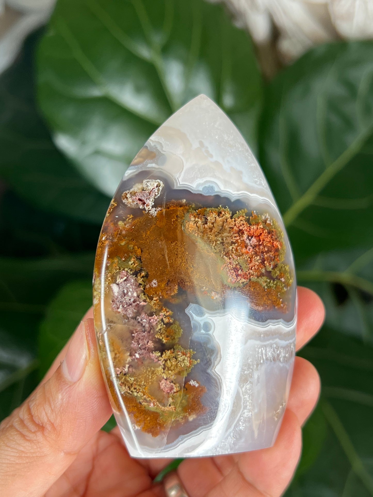 Scenic Moss Agate Flame