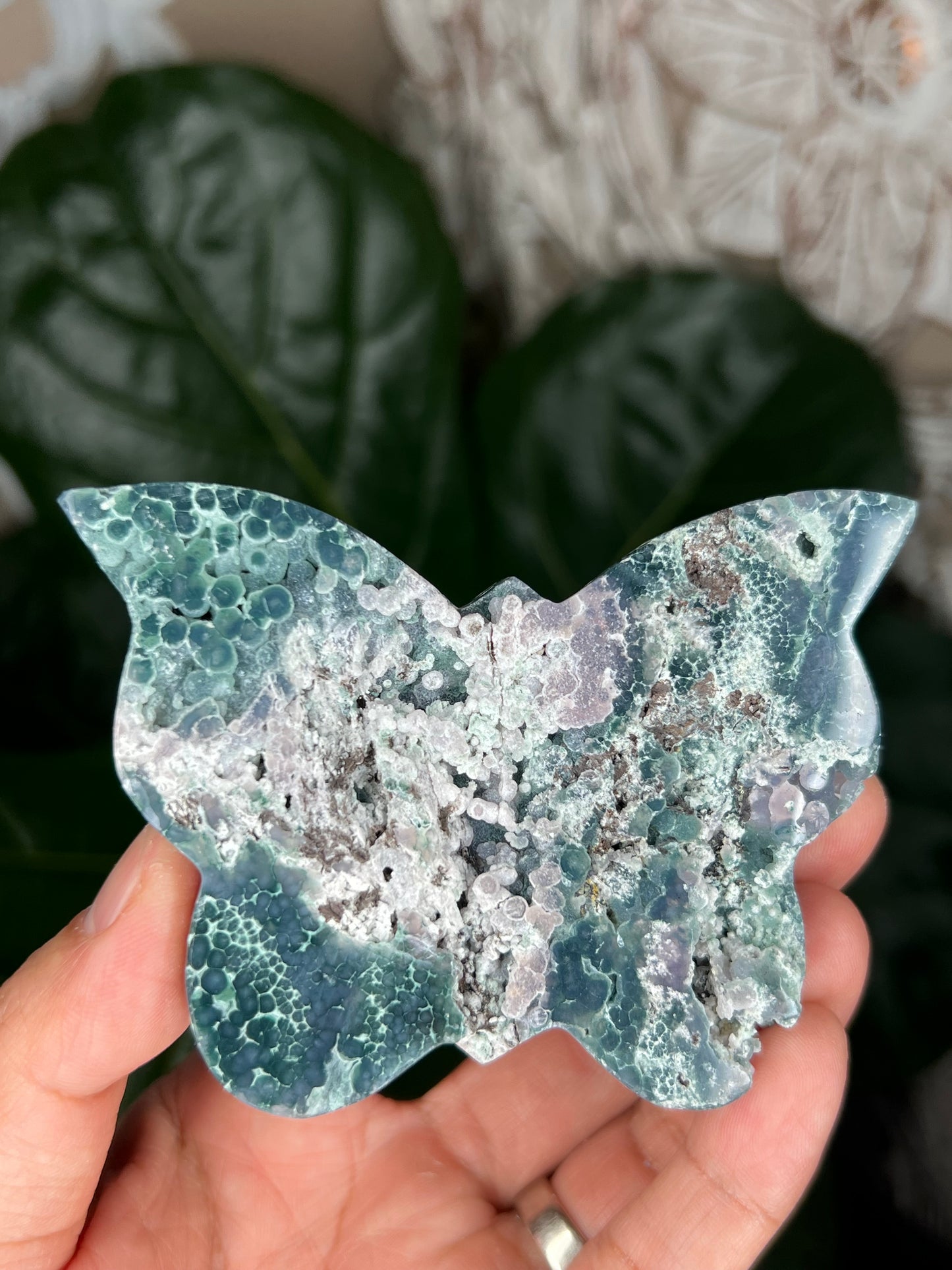 Grape Agate Butterfly