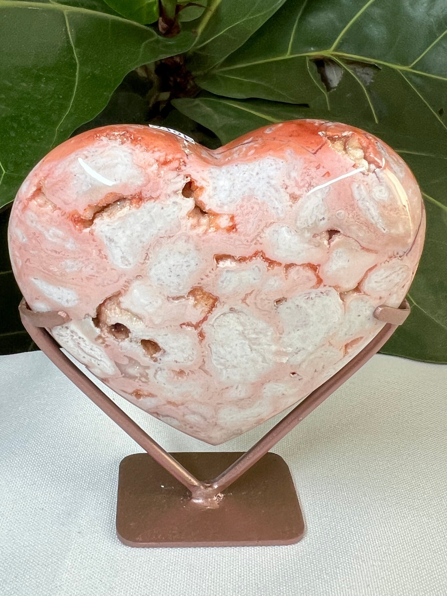 Pink Carnelian Heart