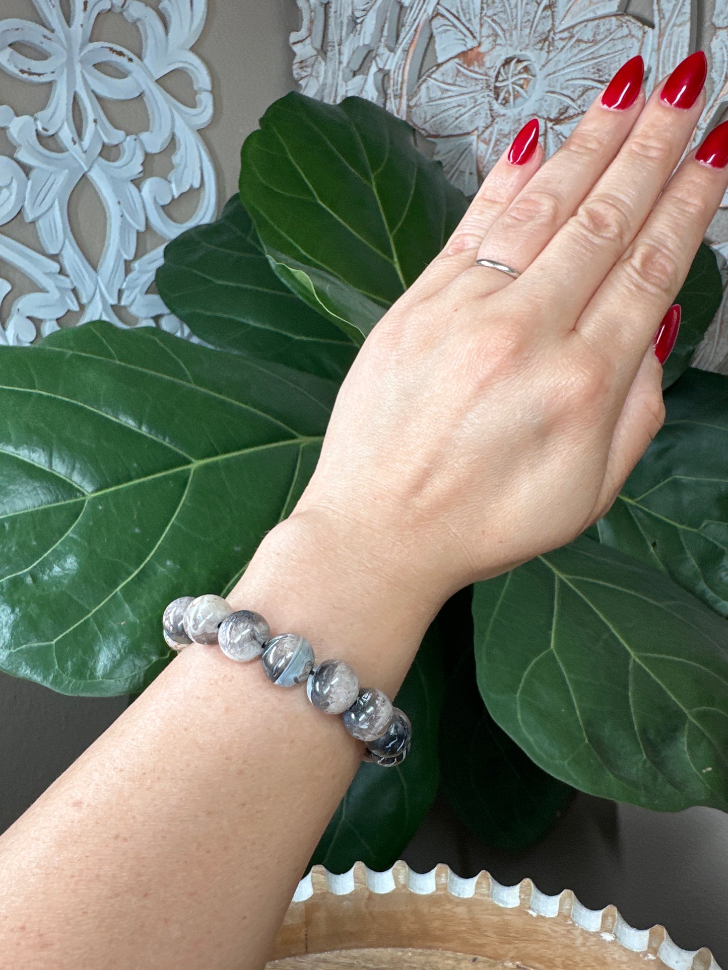 Palm Root Beaded Bracelet (13mm)