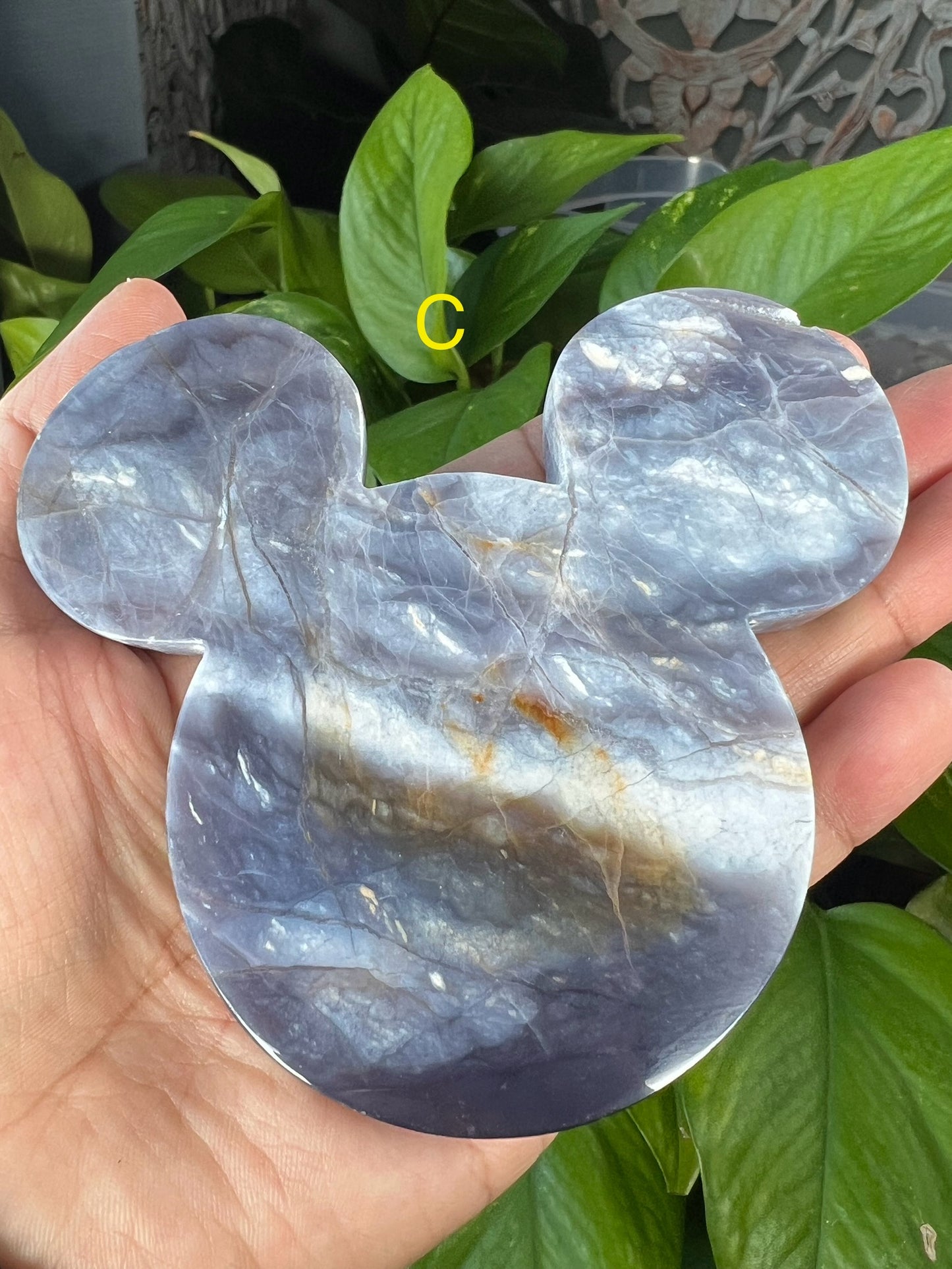 Purple Chalcedony Bear