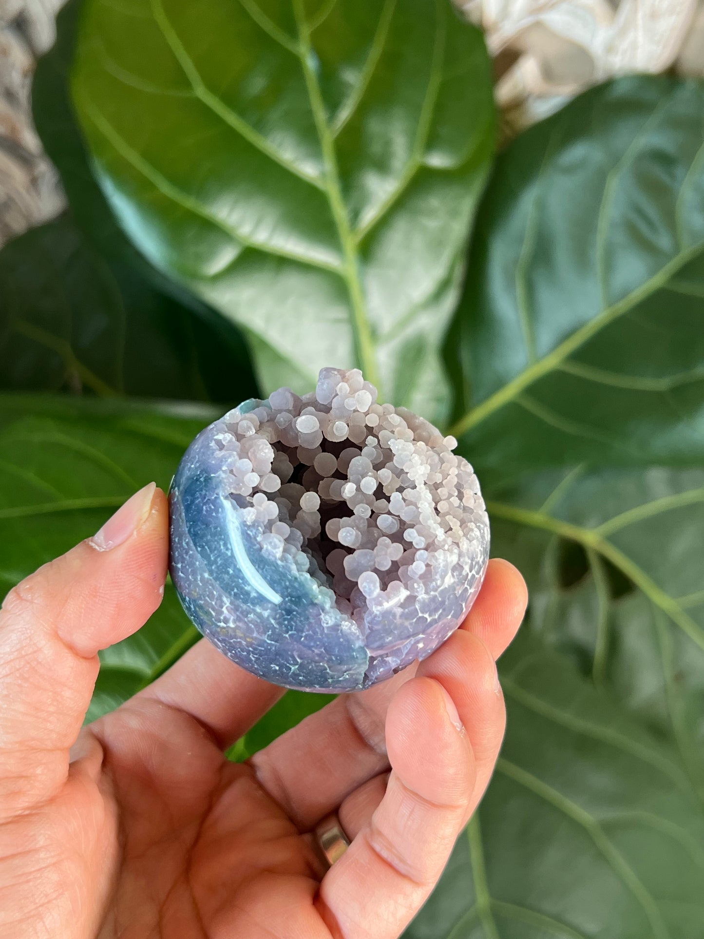 Grape Agate Sphere