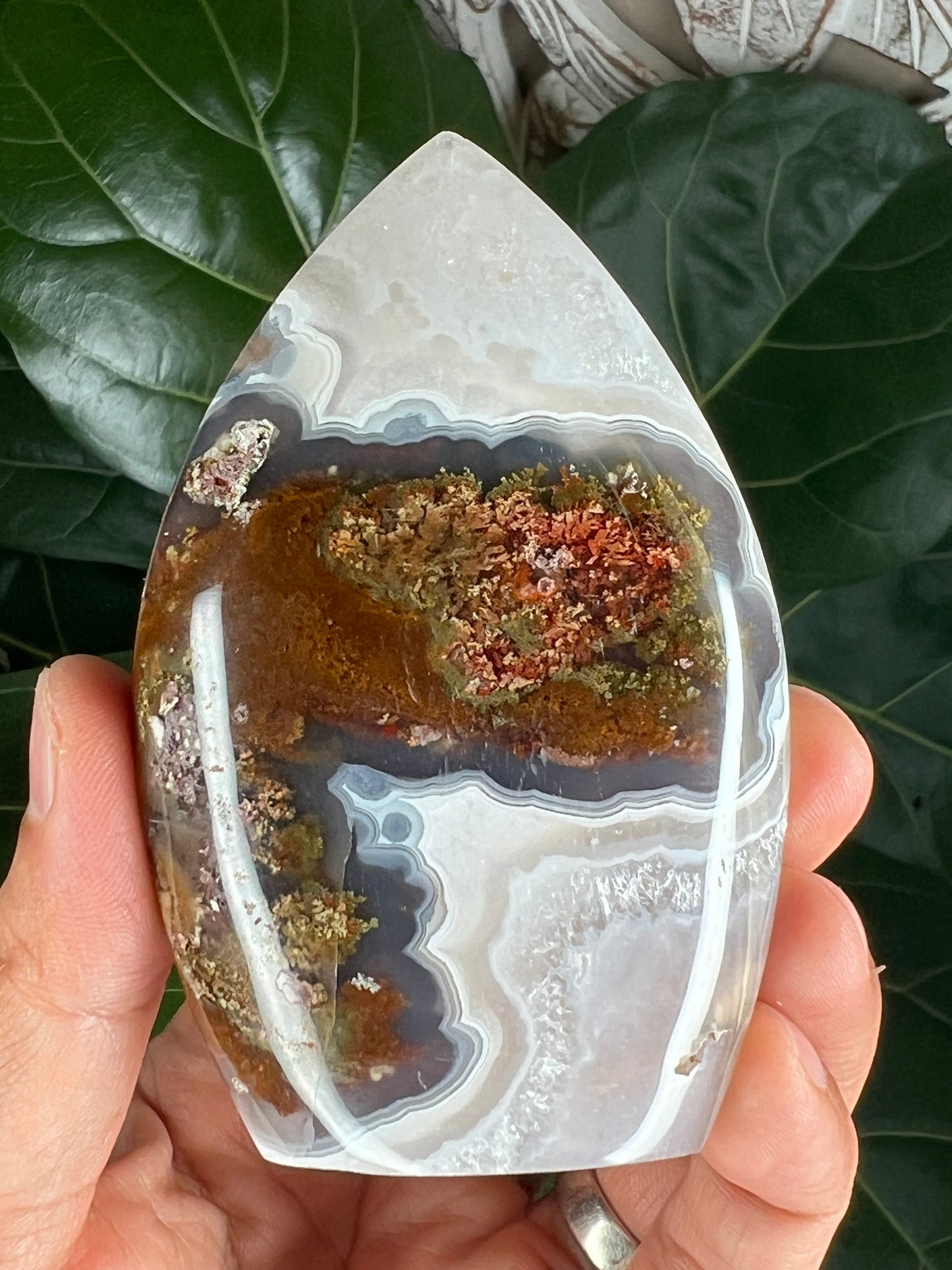 Scenic Moss Agate Flame