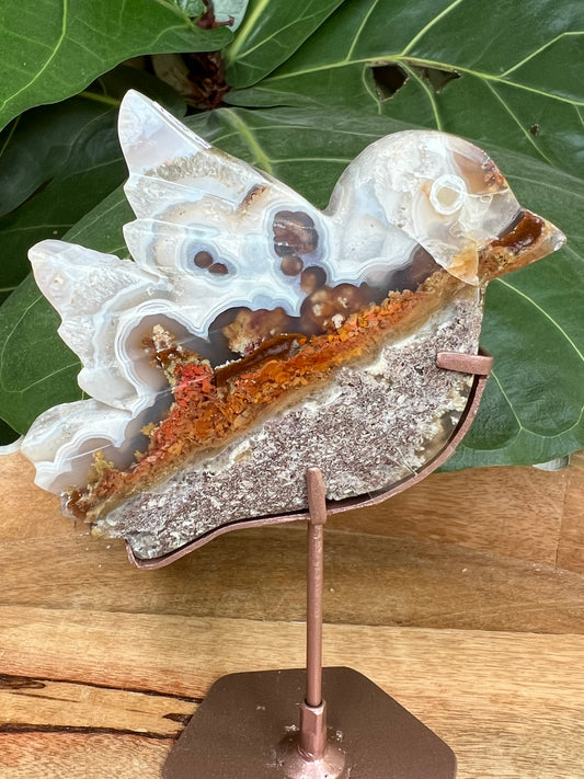 Scenic Moss Agate Bird