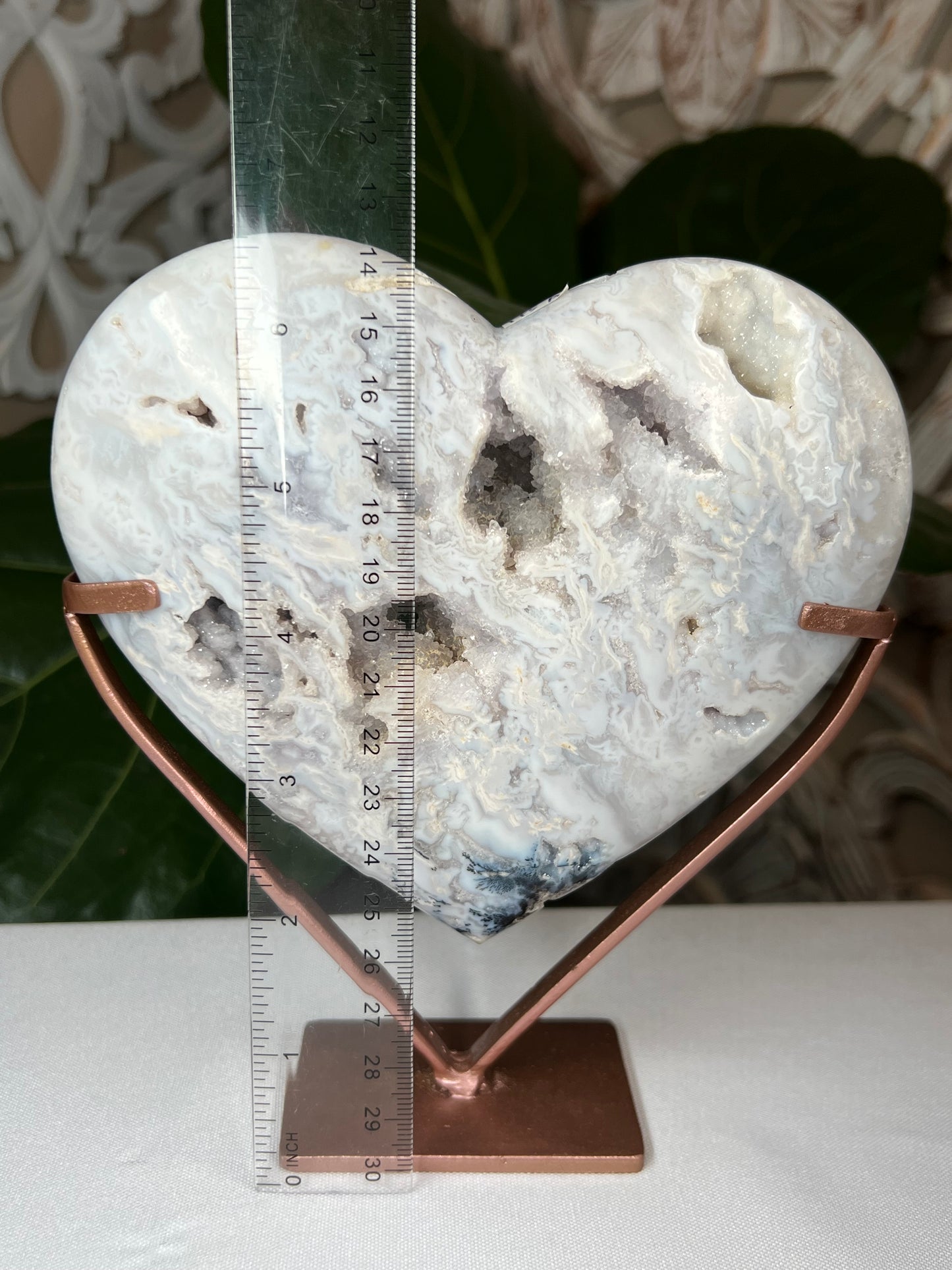 Dendritic Agate Heart