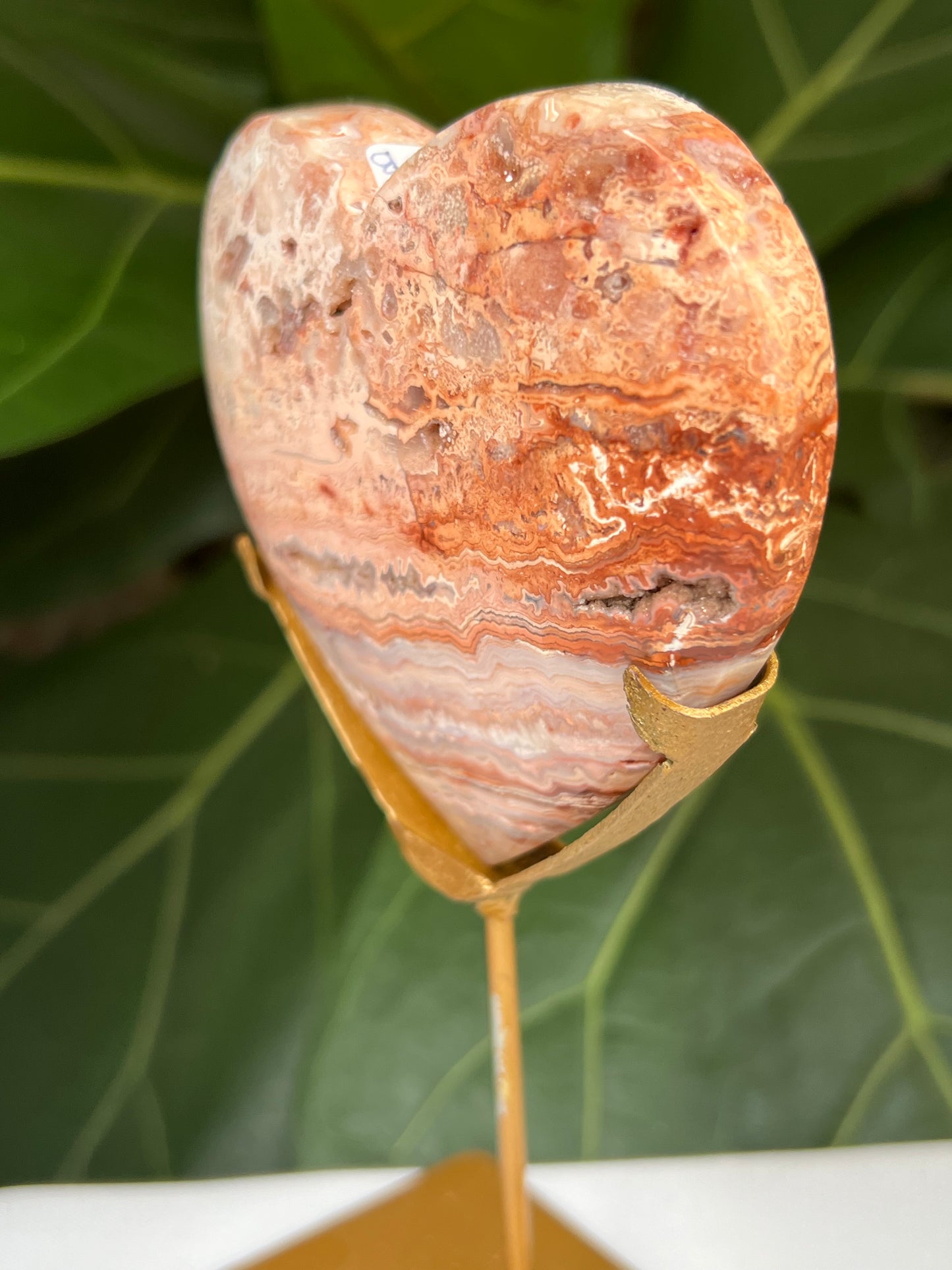 Crazy Lace Agate Heart