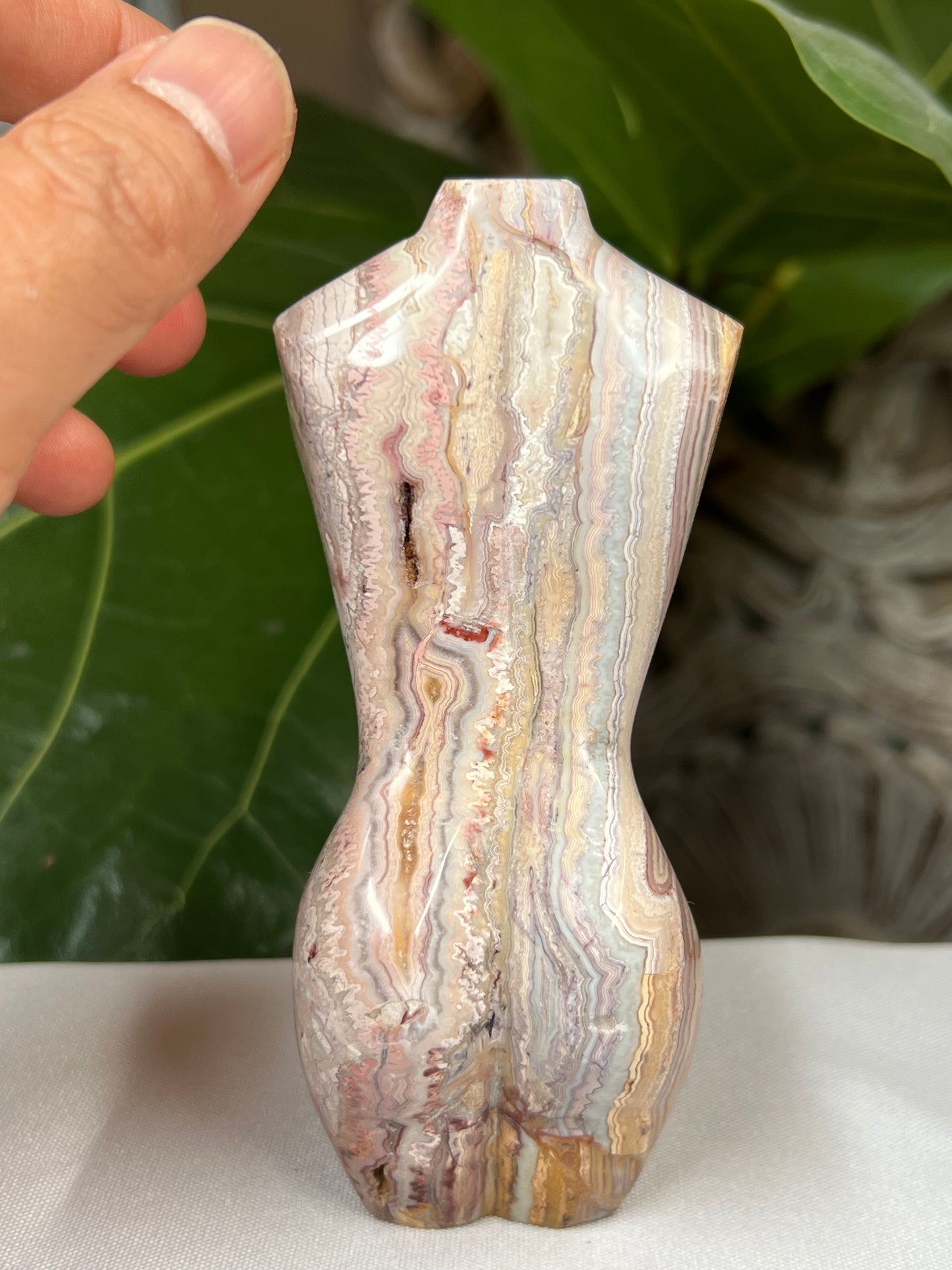 Crazy Lace Agate Goddess Body