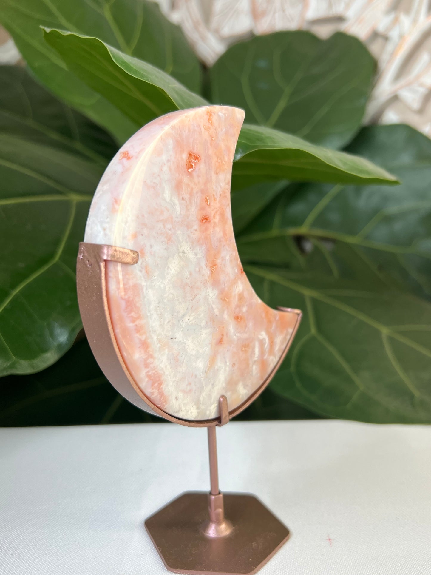 Pink Carnelian Moon