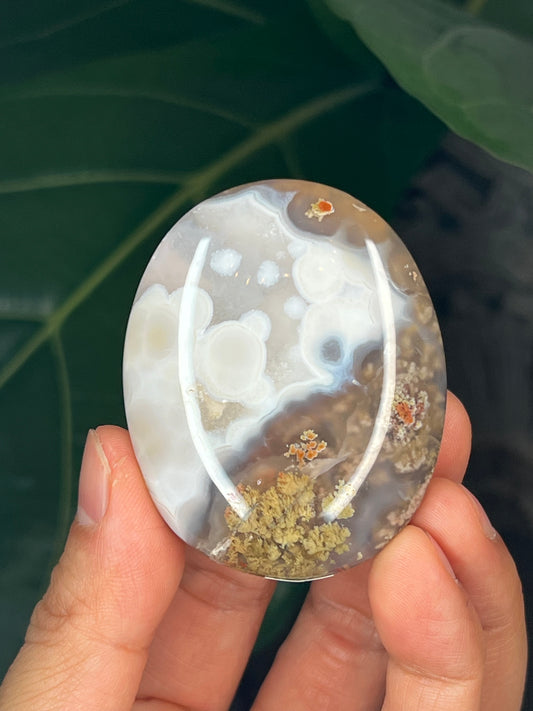 Scenic Moss Agate Palmstone