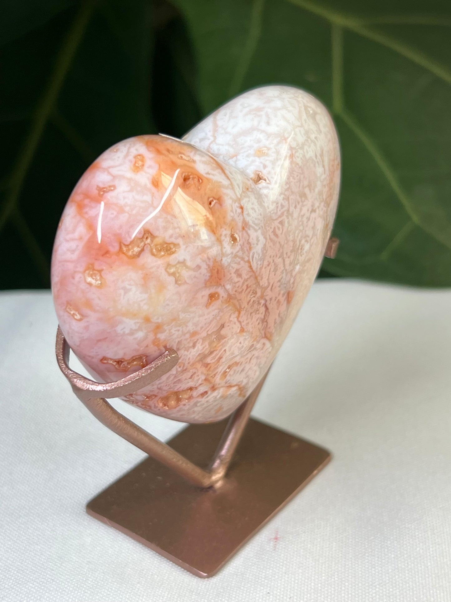 Pink Carnelian Heart