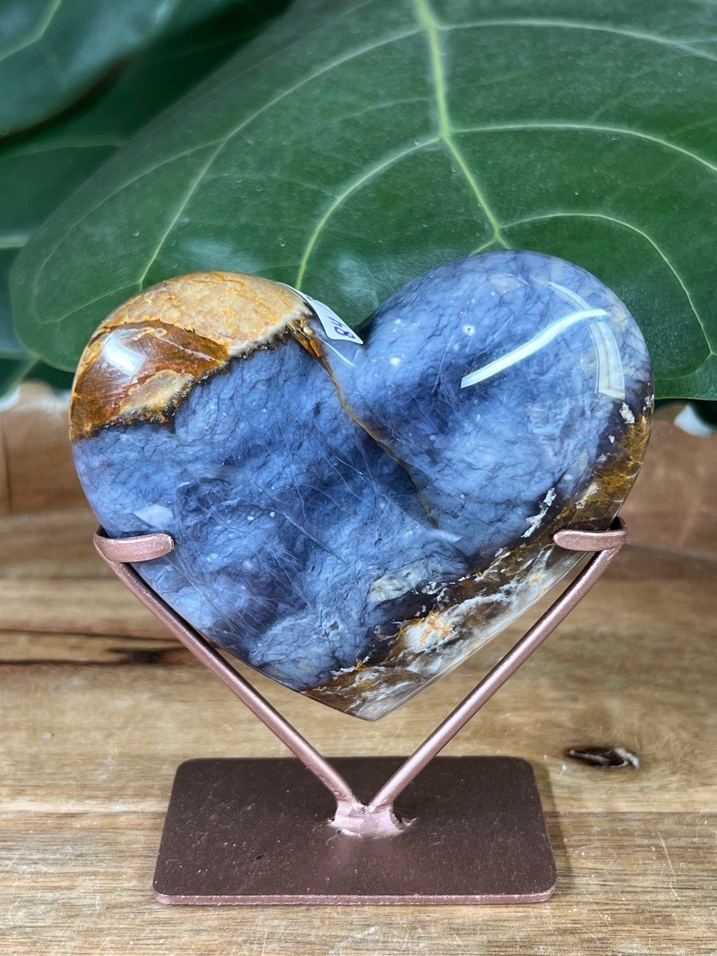 Purple Chalcedony Heart