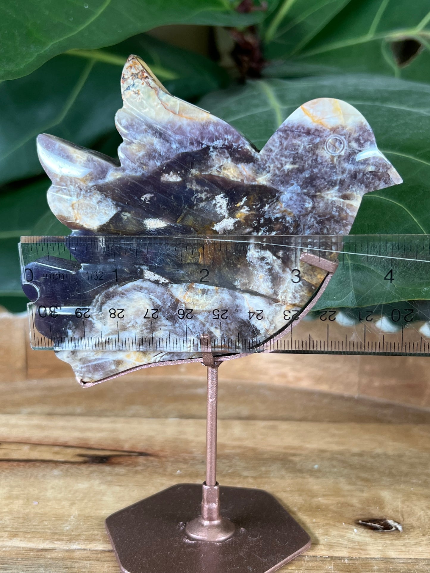 Purple Chalcedony Bird