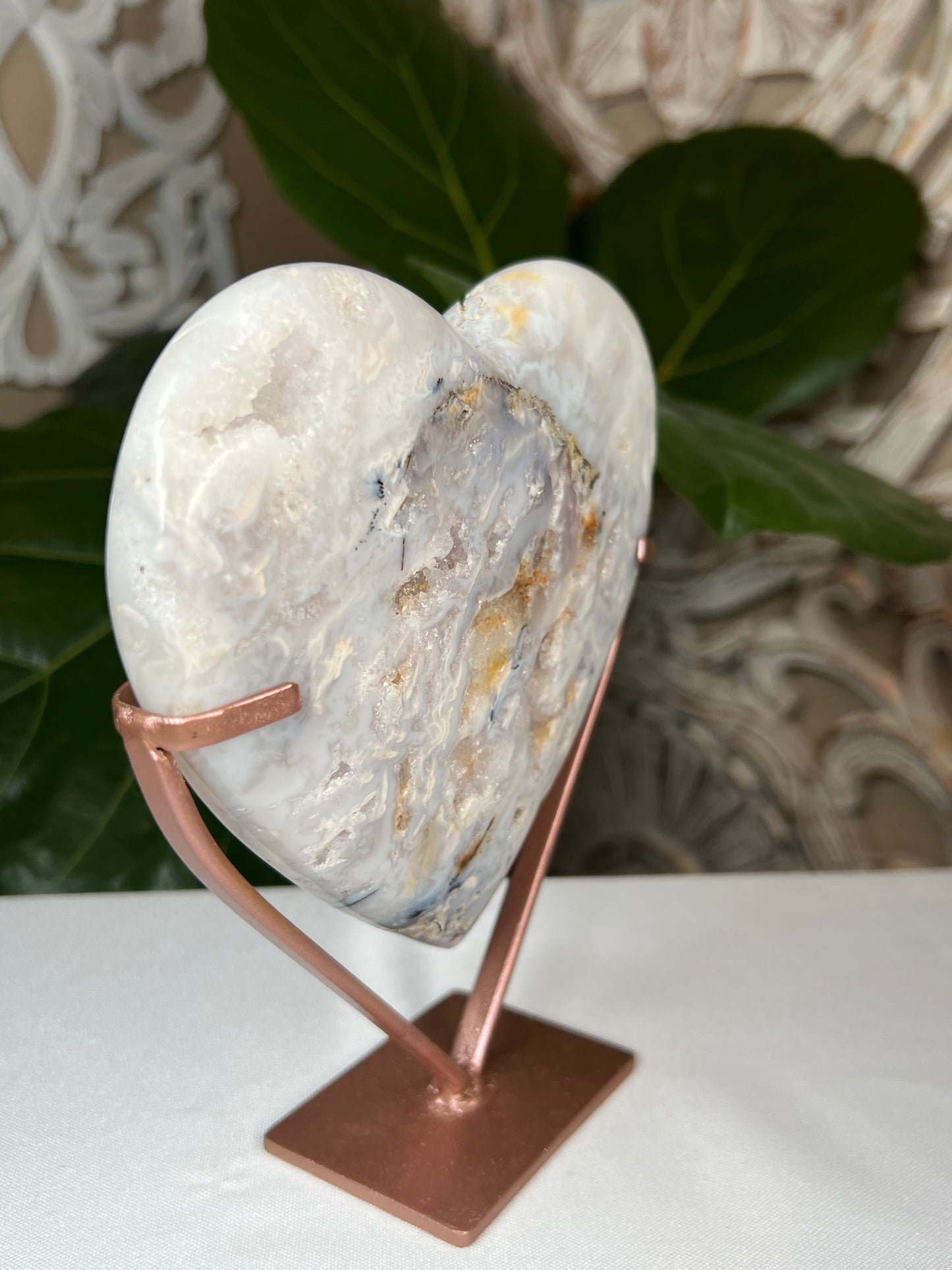 Dendritic Agate Heart