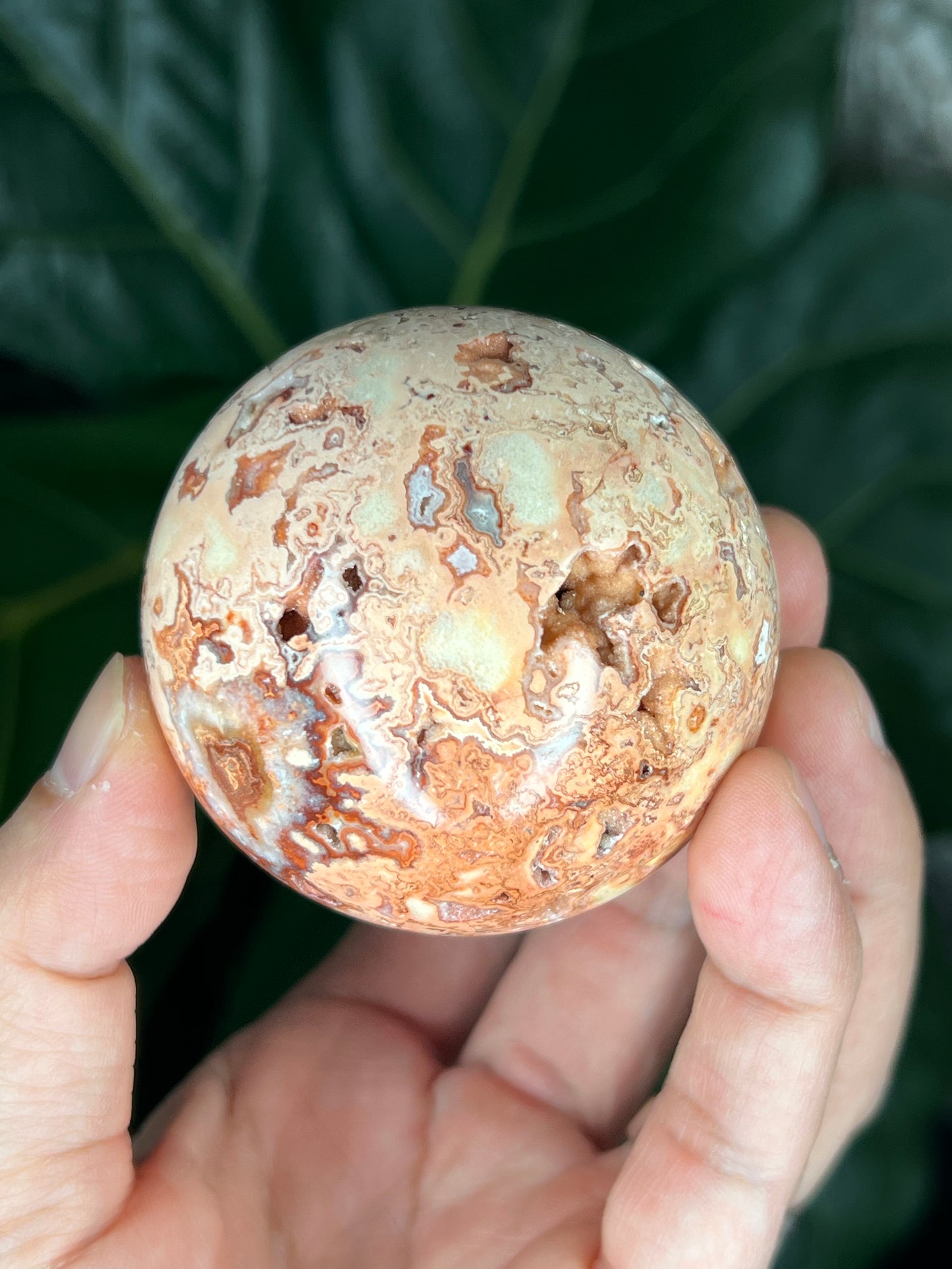 Crazy Lace Agate Sphere