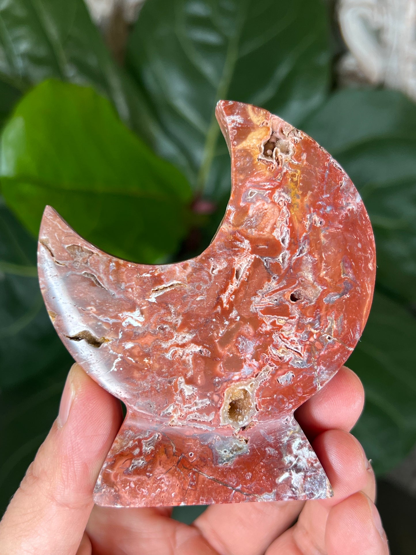 Red Scenic Jasper Moon