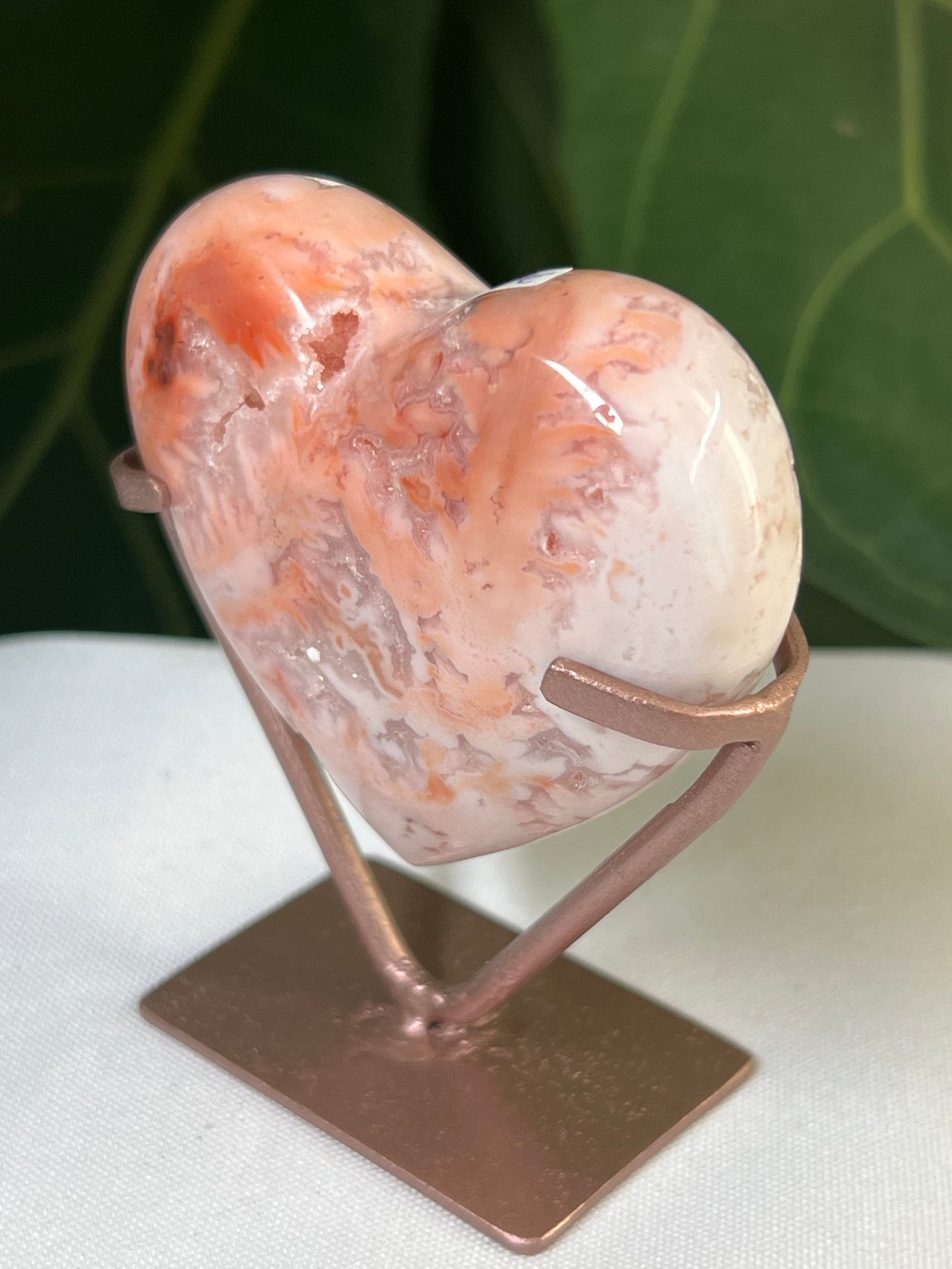 Pink Carnelian Heart