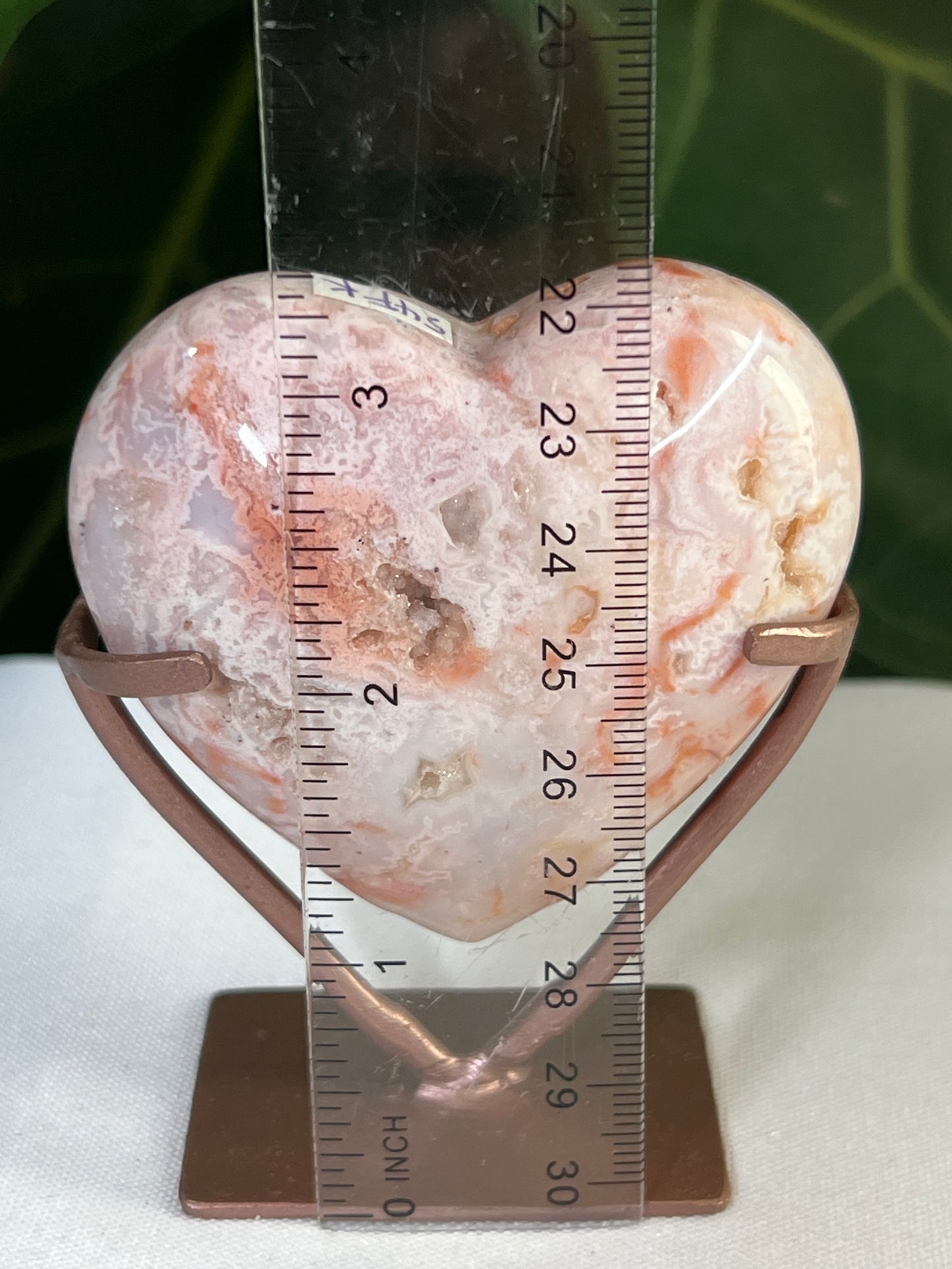 Pink Carnelian Heart