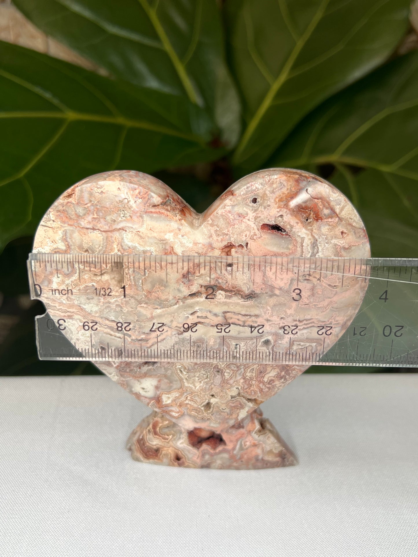 Crazy Lace Agate Heart