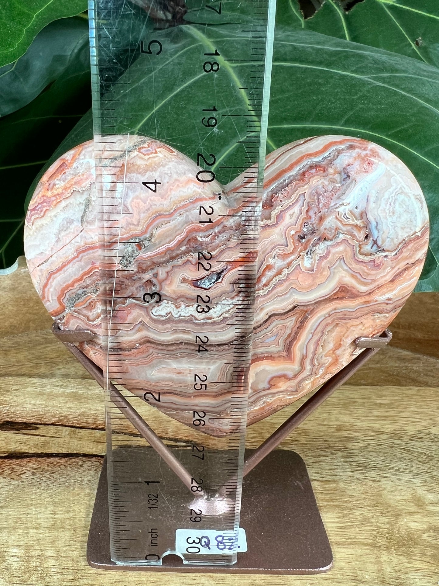 Crazy Lace Agate Heart