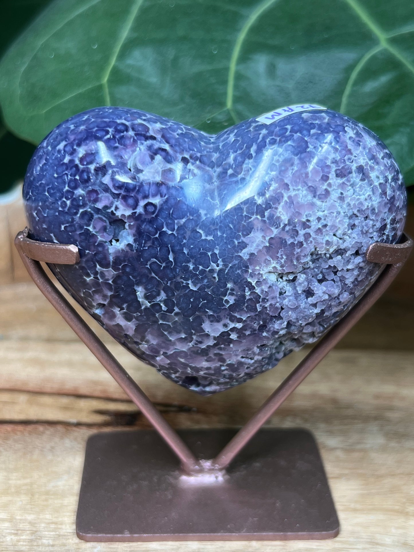 Grape Agate Heart