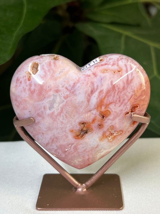 Pink Carnelian Heart