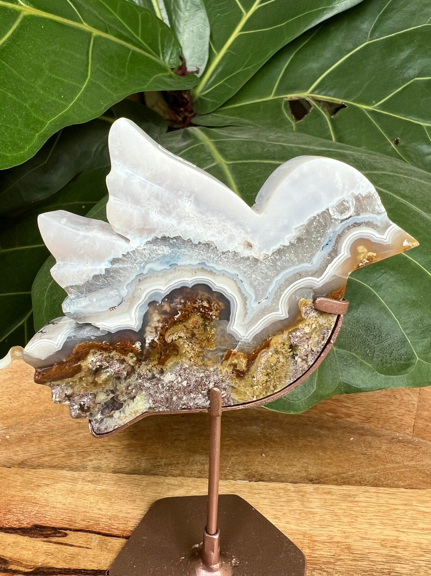 Scenic Moss Agate Bird