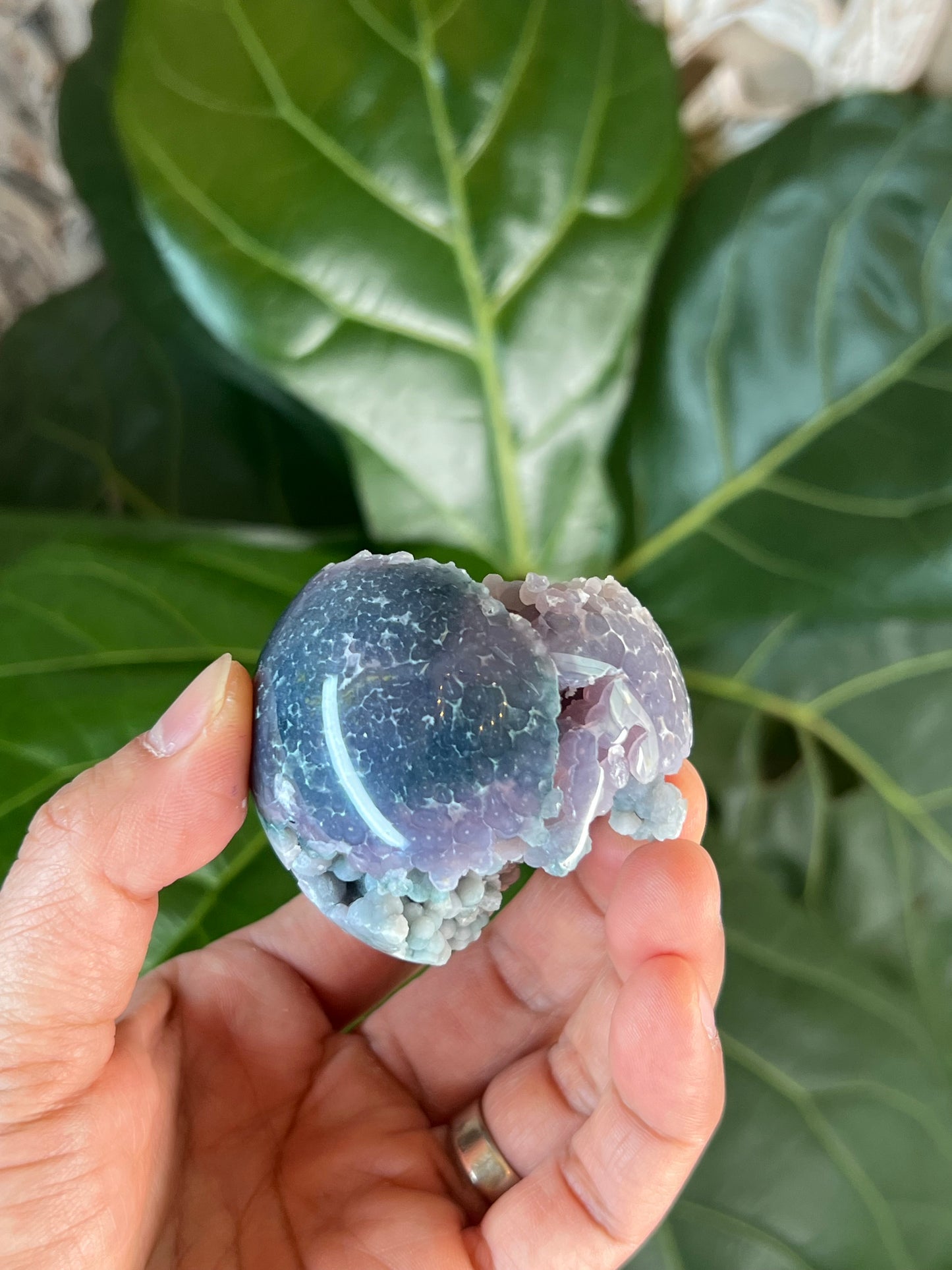 Grape Agate Sphere