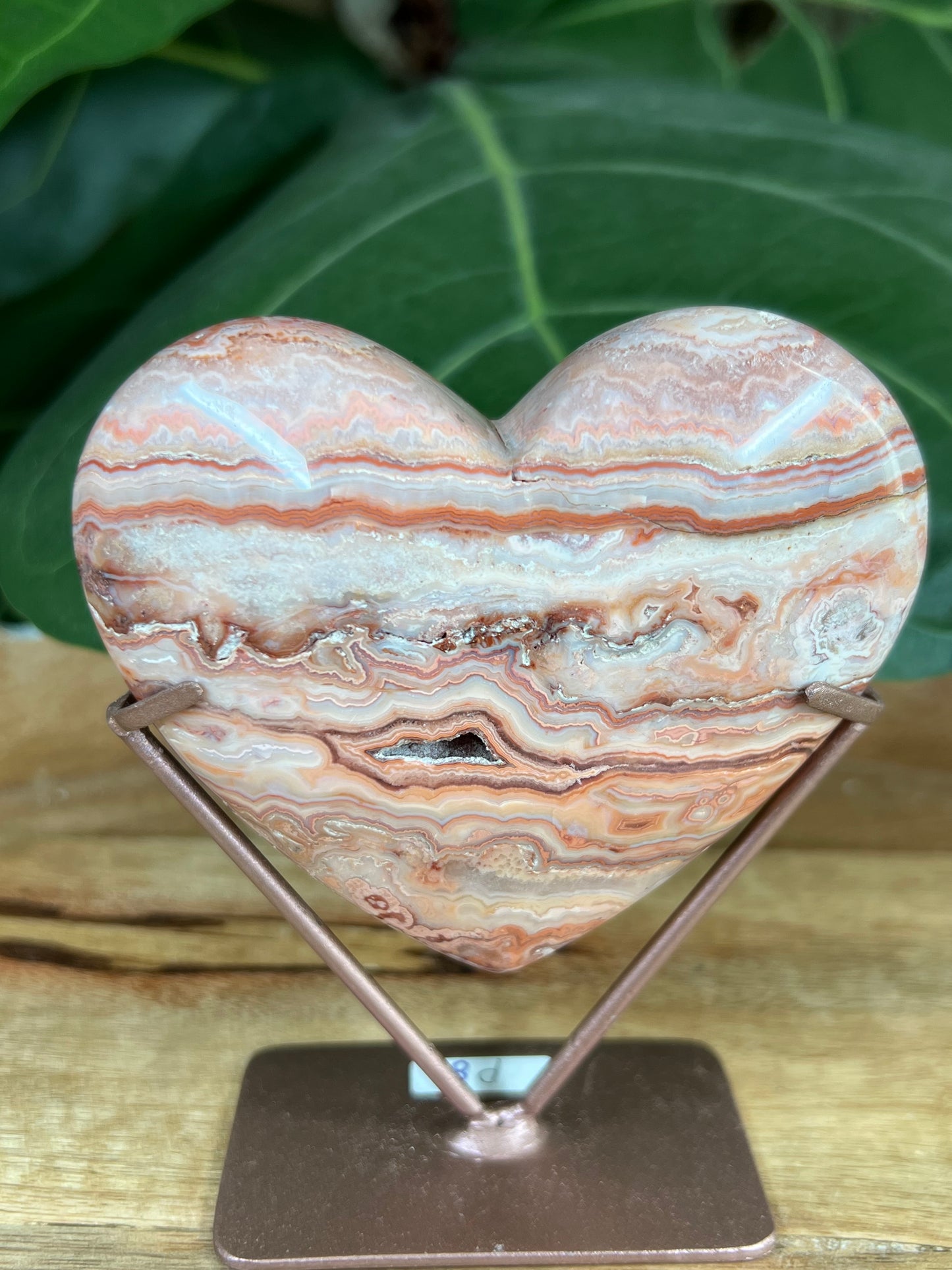 Crazy Lace Agate Heart