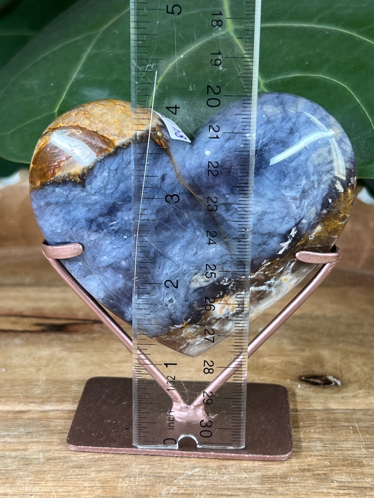 Purple Chalcedony Heart